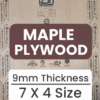 Maple Plywood - 09mm - 7' X 4' - PLMA0974